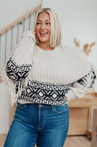 Don't Waver Fringe Detail Sweater Womens Ave Shops 