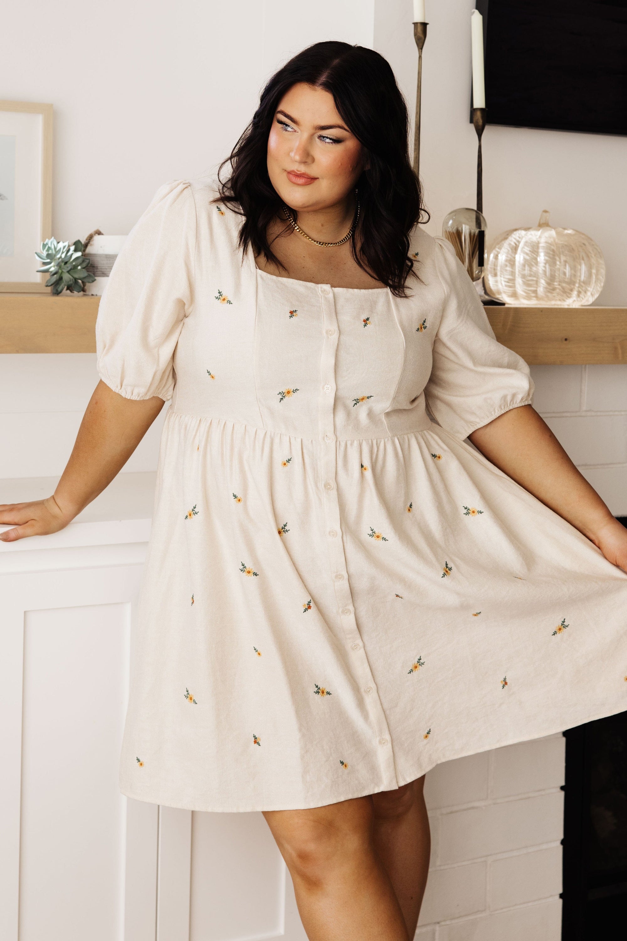 Dream a Little Dream Embroidered Dress Dresses Ave Shops 