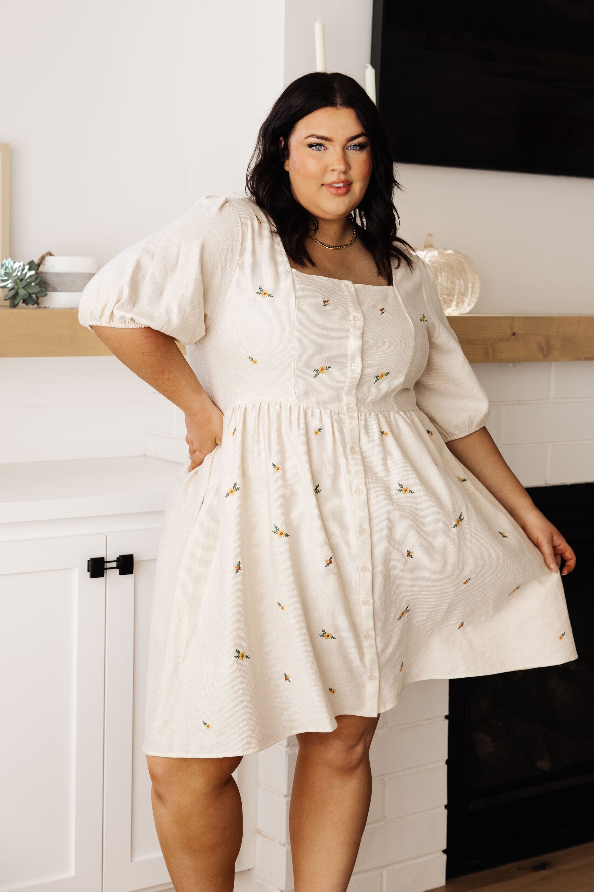 Dream a Little Dream Embroidered Dress Dresses Ave Shops 