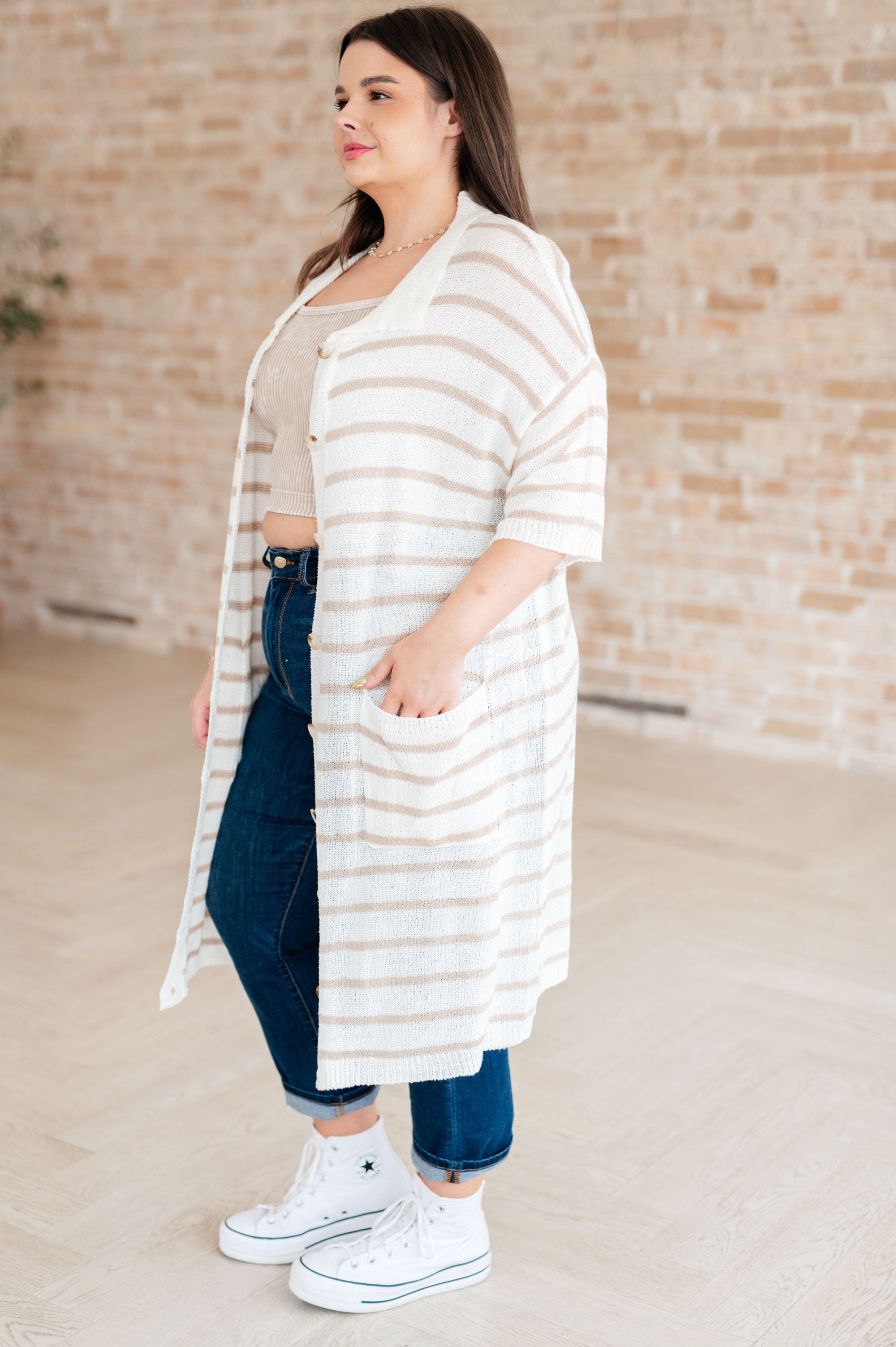 Easy Street Striped Dress Dresses Ave Shops 