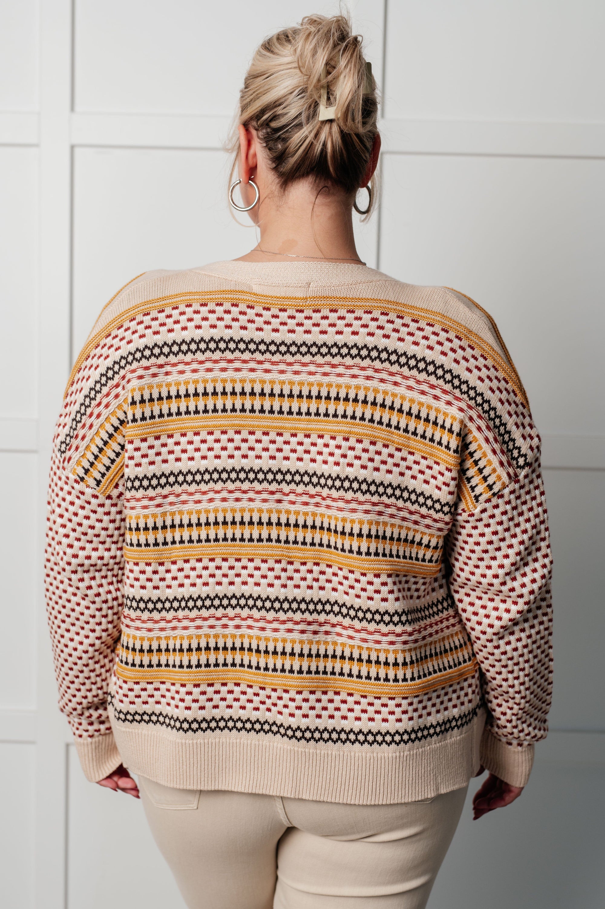 Effortless Elements Striped Cardigan Layers Ave Shops 