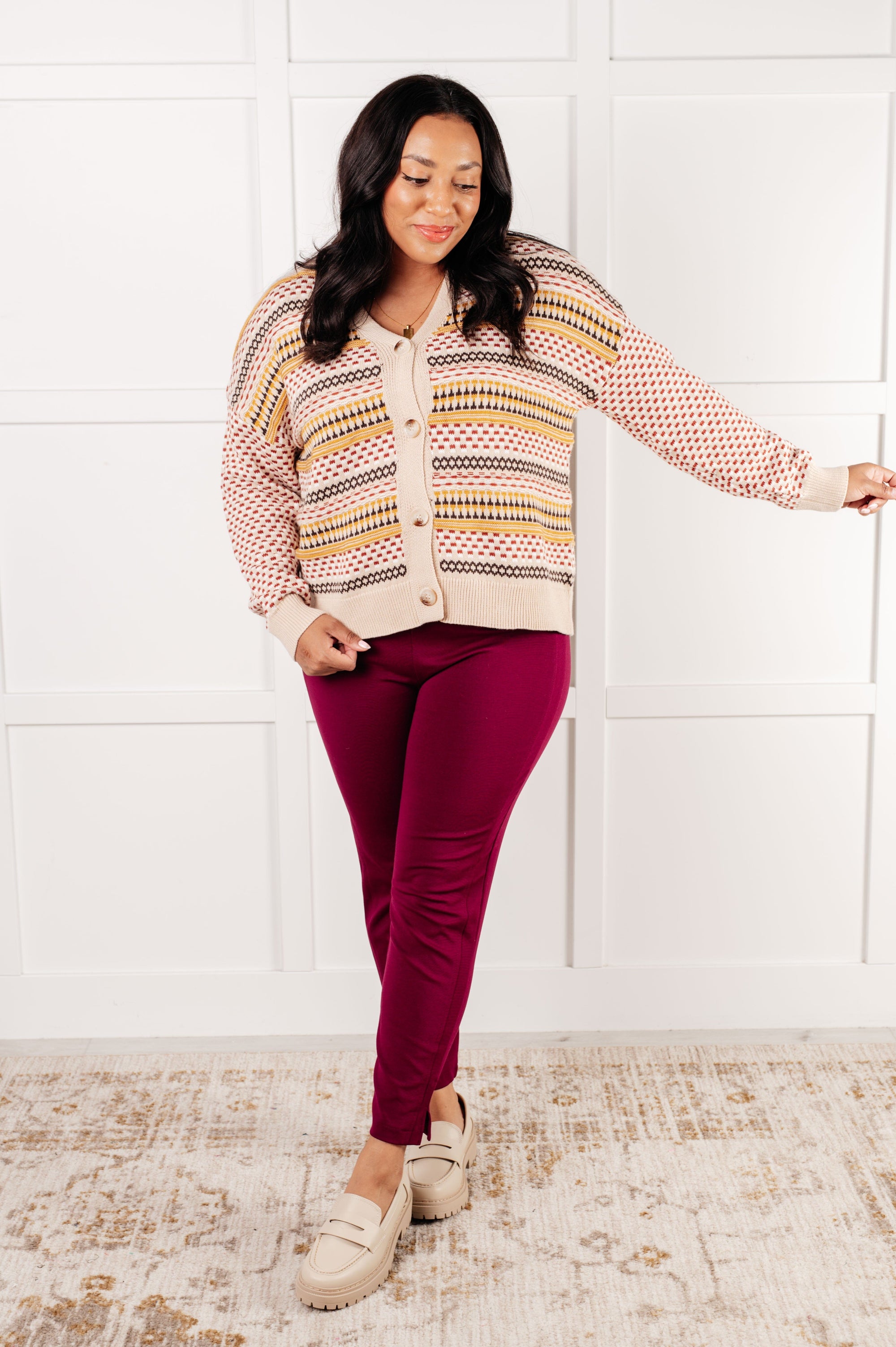 Effortless Elements Striped Cardigan Layers Ave Shops 