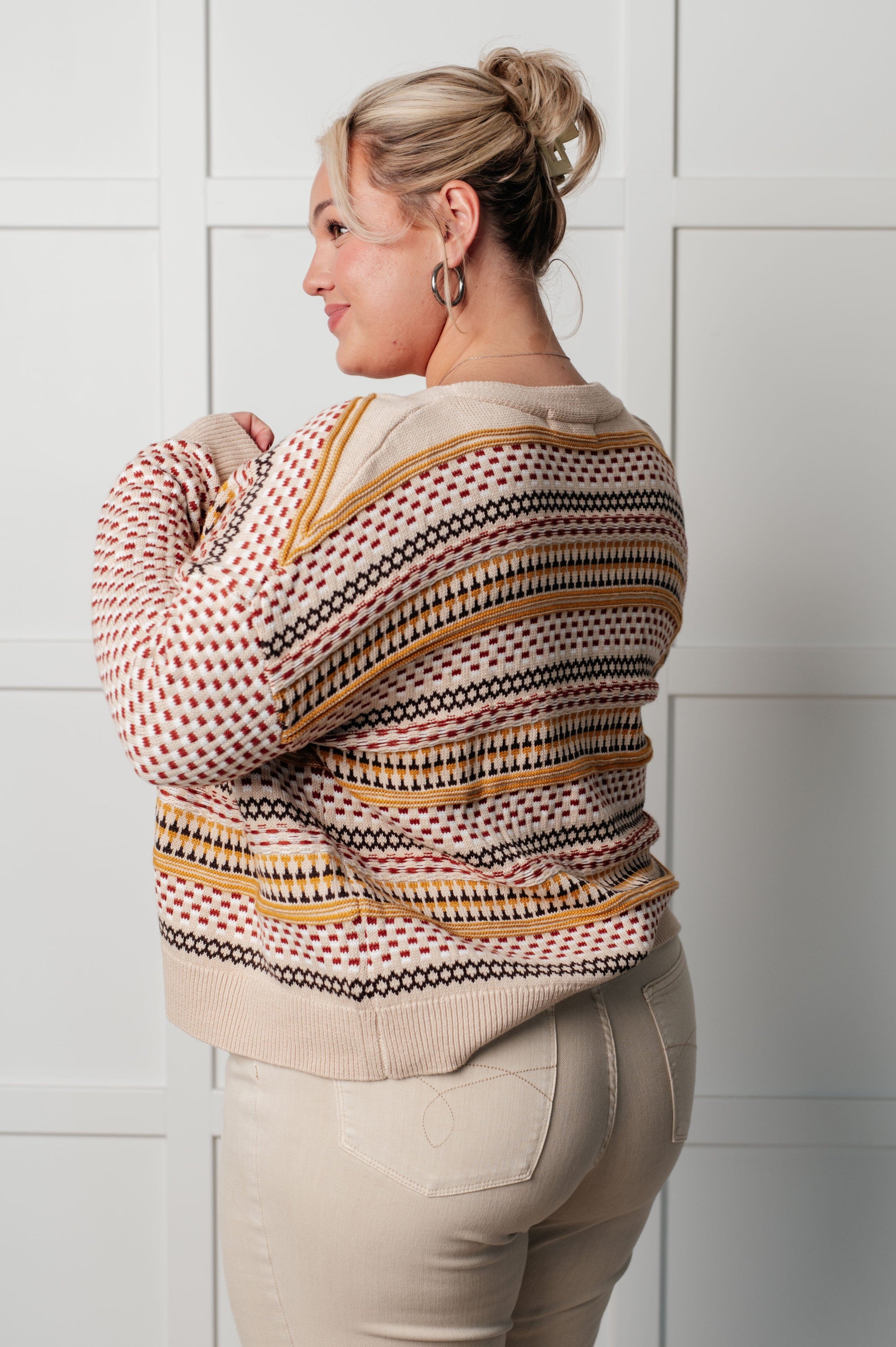 Effortless Elements Striped Cardigan Layers Ave Shops 