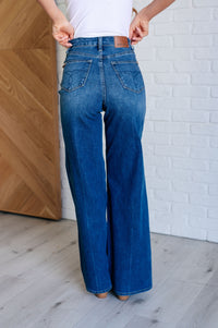 Eliza High Rise Control Top Retro Wide Leg Jeans Denim Ave Shops 