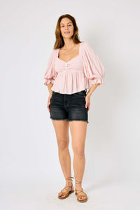 Ember High Rise Control Top Fray Hem Shorts Womens Ave Shops 
