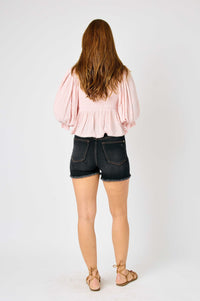 Ember High Rise Control Top Fray Hem Shorts Womens Ave Shops 