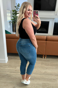 Emily High Rise Cool Denim Pull On Capri Jeans Womens Ave Shops 