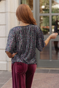 Evening of Stars Sequin Top Womens Ave Shops 