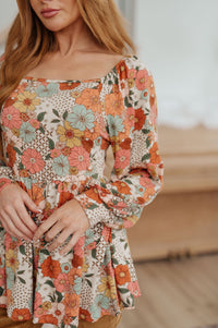Fall For Florals Babydoll Top Womens Ave Shops 