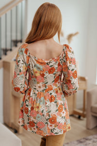Fall For Florals Babydoll Top Womens Ave Shops 