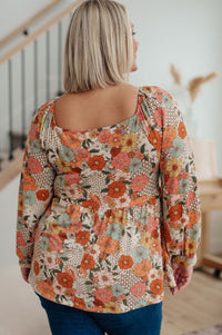 Fall For Florals Babydoll Top Womens Ave Shops 