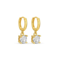 Faux Diamond Huggies Earrings Splendid Iris 