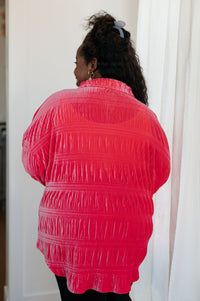 Feeling Fuchsia Velvet Button Down Womens Ave Shops 
