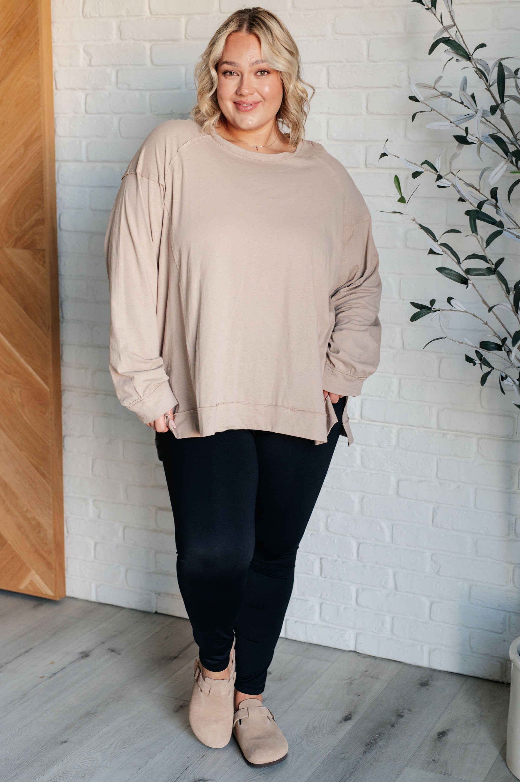 Feels Right Long Sleeve Top Tops Ave Shops 