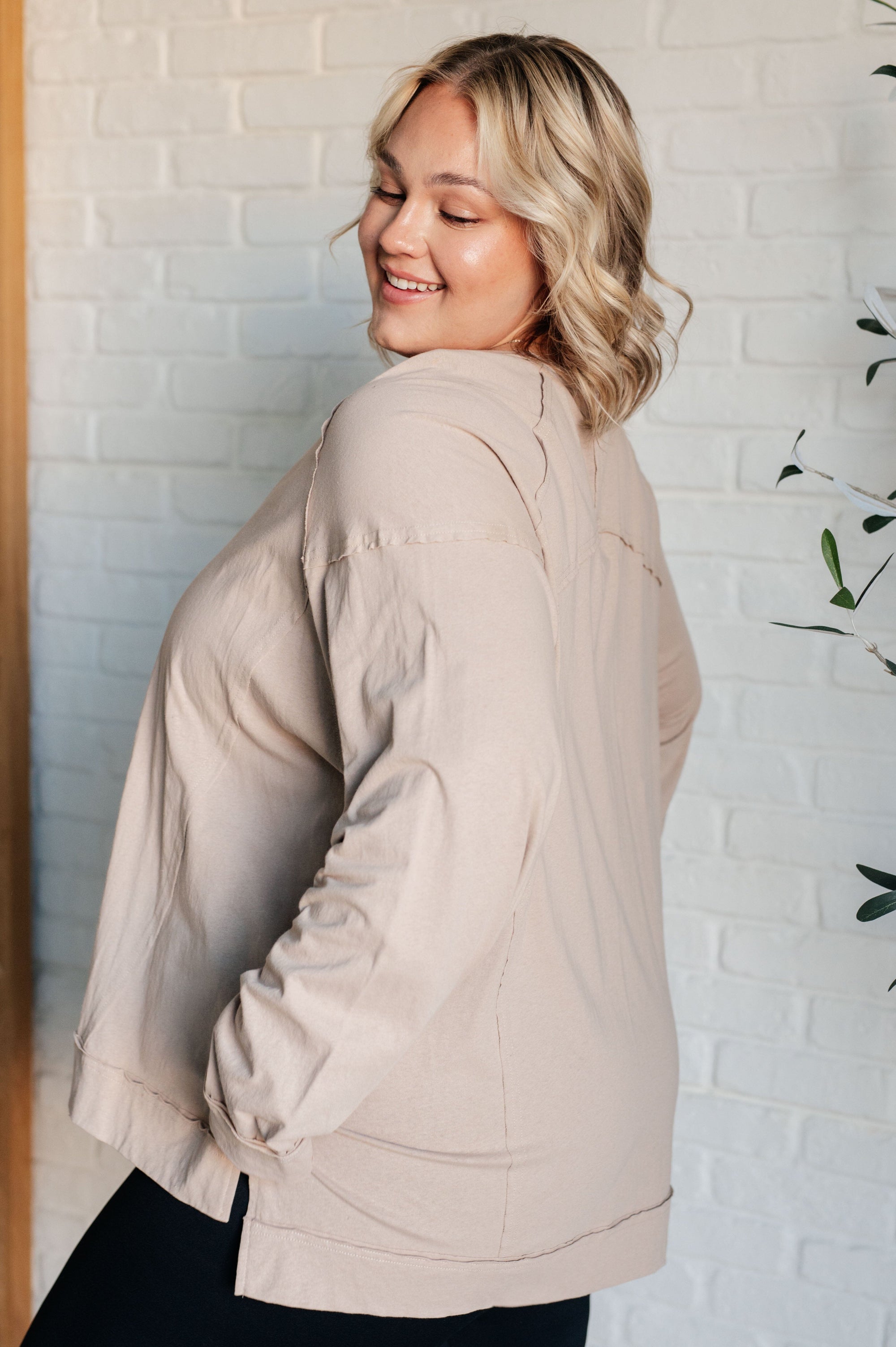 Feels Right Long Sleeve Top Tops Ave Shops 