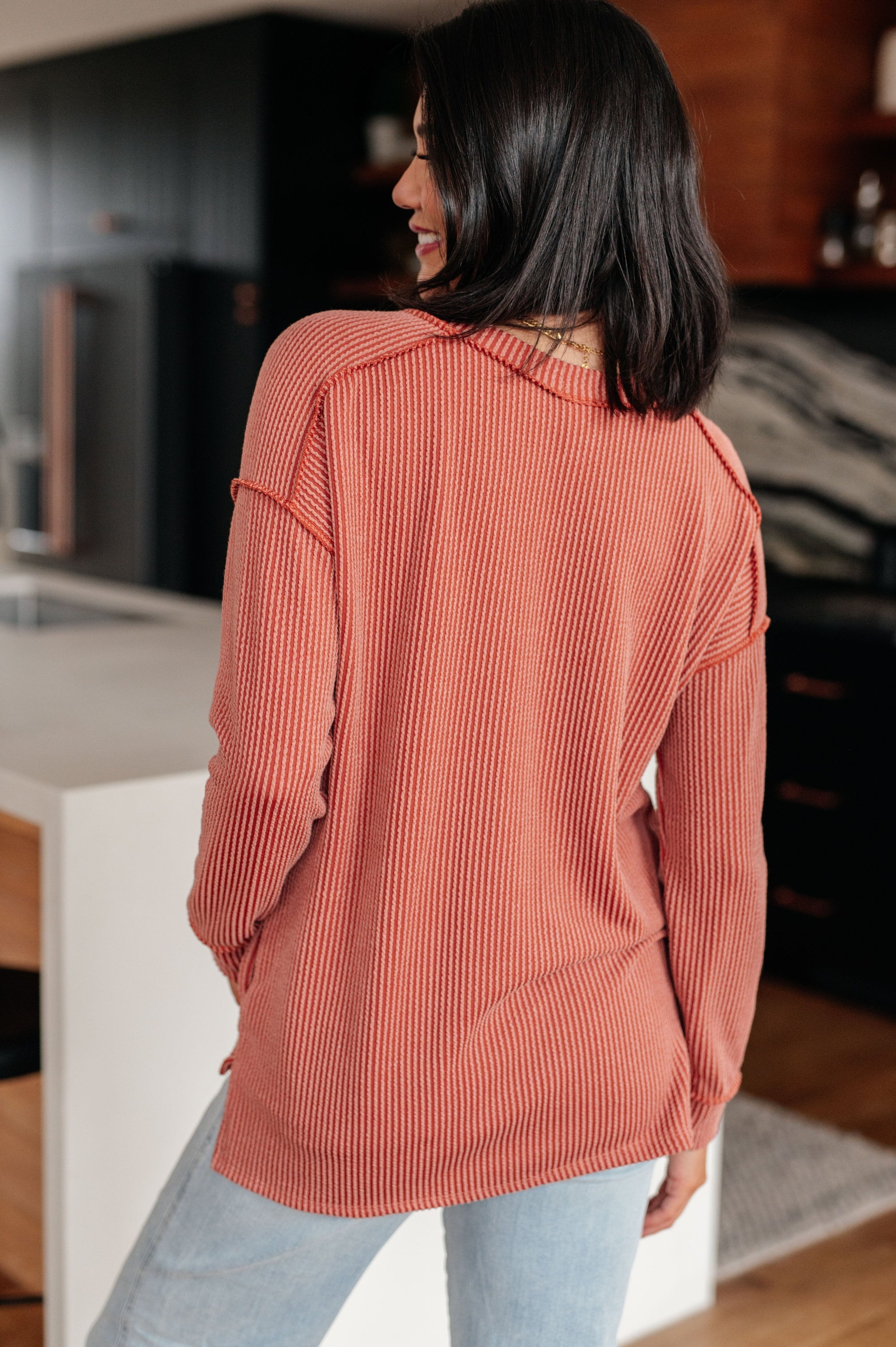 First and Foremost Rib Knit Top Tops Ave Shops 