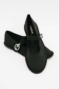Fleta Buckle Flats in Black Womens Ave Shops 