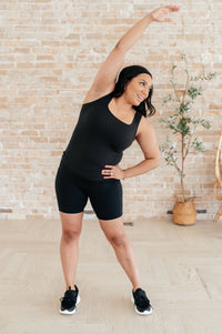 Getting Active Biker Shorts in Black Athleisure Ave Shops 