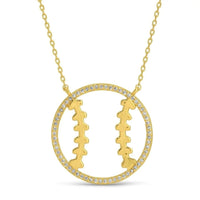 Glitzy Baseball | Softball Necklace Necklace Splendid Iris 