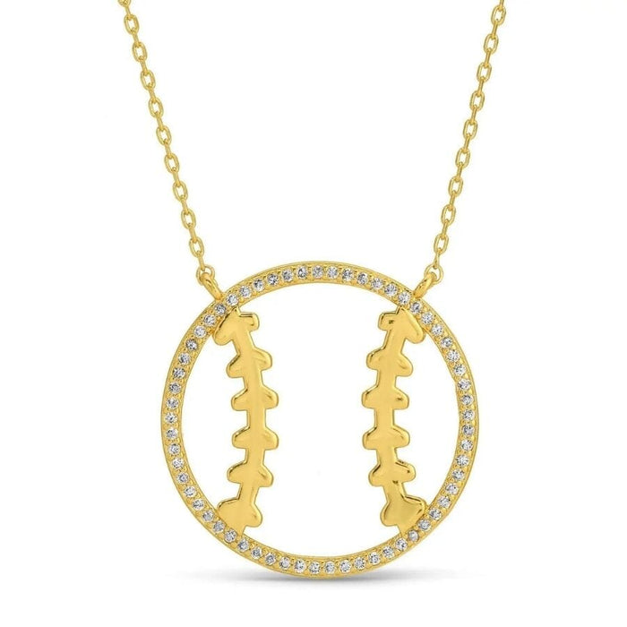 Glitzy Baseball | Softball Necklace Necklace Splendid Iris 