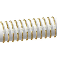Gold 4mm Bracelet with Shell Cross Bracelets Splendid Iris 