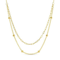 Gold Delicate Double Appeal Necklace Necklace Splendid Iris 