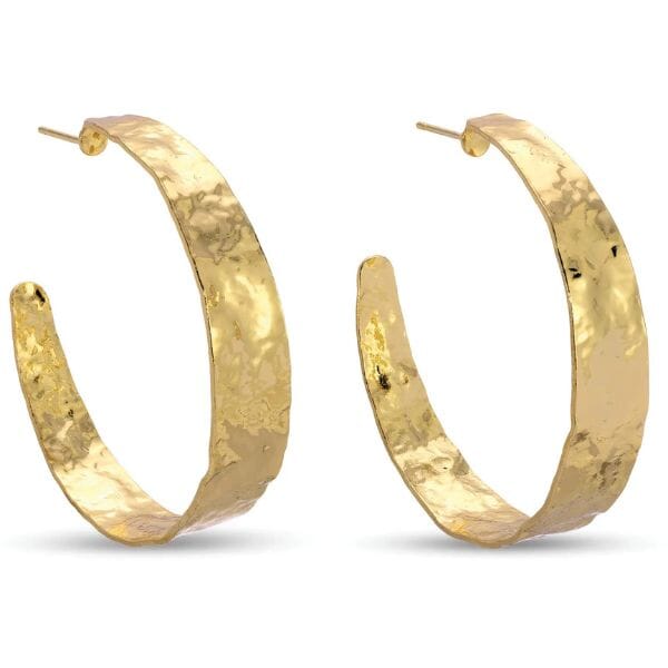 Gold Perfectly Gilded Hoop Earrings Earrings Splendid Iris 