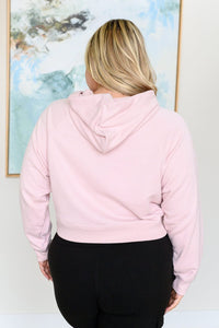 Had Me in the First Half Pullover Hoodie in Baby Pink Tops Ave Shops 