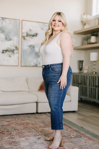 Hayes High Rise Wide Leg Crop Jeans Denim Ave Shops 