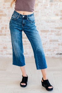 Hayes High Rise Wide Leg Crop Jeans Denim Ave Shops 