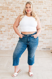Hayes High Rise Wide Leg Crop Jeans Denim Ave Shops 