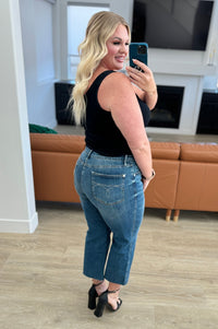 Hayes High Rise Wide Leg Crop Jeans Denim Ave Shops 