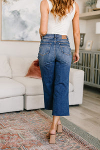 Hayes High Rise Wide Leg Crop Jeans Denim Ave Shops 