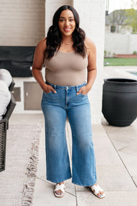 Hayes High Rise Wide Leg Crop Jeans Denim Ave Shops 