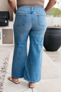 Hayes High Rise Wide Leg Crop Jeans Denim Ave Shops 
