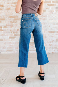Hayes High Rise Wide Leg Crop Jeans Denim Ave Shops 