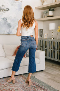 Hayes High Rise Wide Leg Crop Jeans Denim Ave Shops 