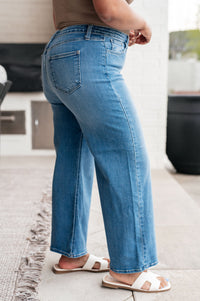 Hayes High Rise Wide Leg Crop Jeans Denim Ave Shops 