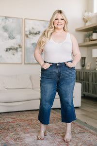 Hayes High Rise Wide Leg Crop Jeans Denim Ave Shops 