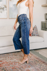 Hayes High Rise Wide Leg Crop Jeans Denim Ave Shops 