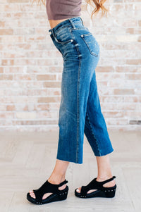 Hayes High Rise Wide Leg Crop Jeans Denim Ave Shops 