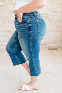 Hayes High Rise Wide Leg Crop Jeans Denim Ave Shops 