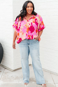 Hazy Cosmic Jive Relaxed Blouse Tops Ave Shops 