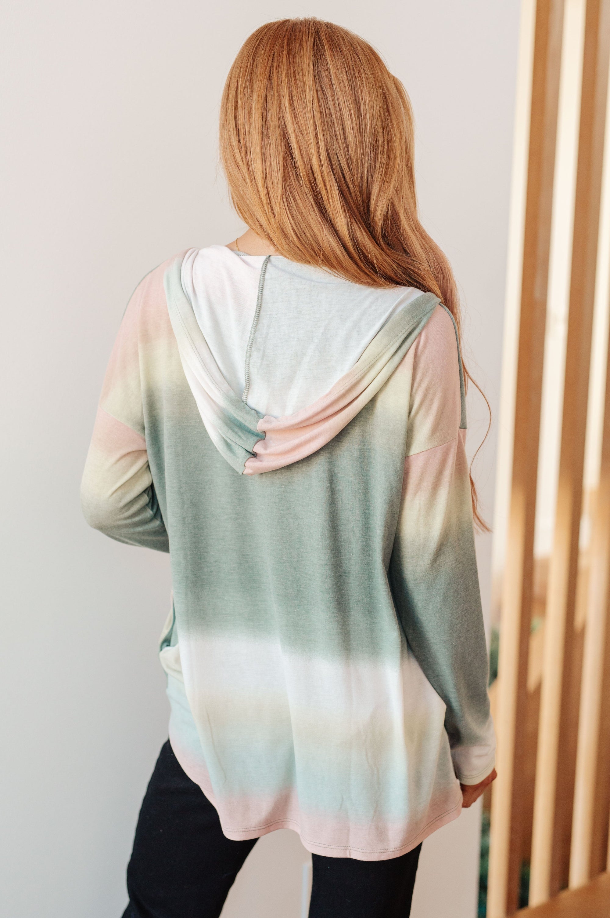 Hazy Horizon Ombre Hoodie Womens Ave Shops 