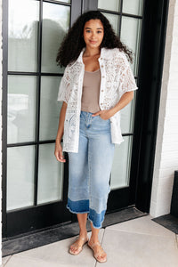 Head in the Clouds Lace Button Down Tops Ave Shops 