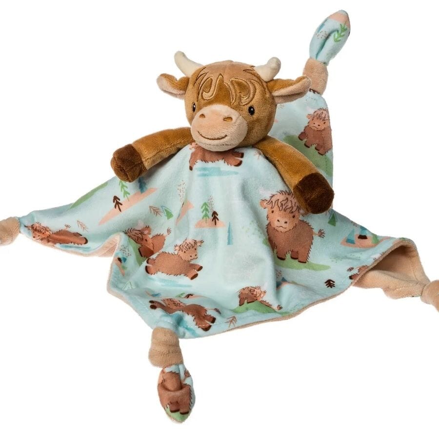 Hetty Highland Cow Character Blanket taggies Mary Meyer 