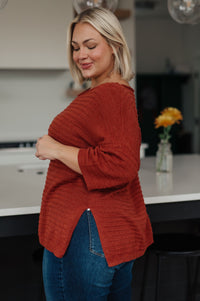 High Tide Oversize Top in Rust Womens Ave Shops 