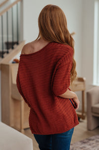 High Tide Oversize Top in Rust Womens Ave Shops 