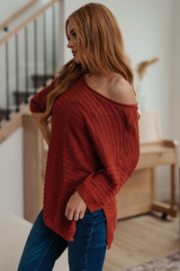 High Tide Oversize Top in Rust Womens Ave Shops 