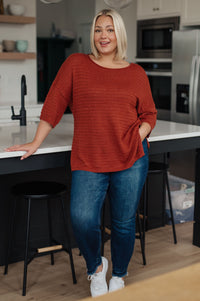 High Tide Oversize Top in Rust Womens Ave Shops 